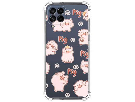 Funda para Samsung Galaxy M33 5G TUMUNDOSMARTPHONE Dibujos Antigolpes Cerdos Multicolor