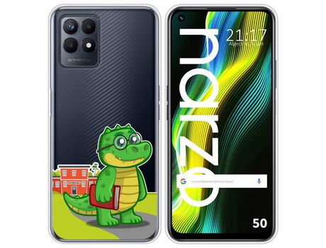 Funda para Realme Narzo 50 TUMUNDOSMARTPHONE Dibujos Transparente Coco Multicolor