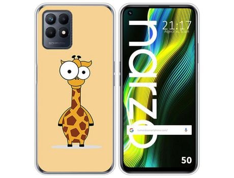 Funda para Realme Narzo 50 TUMUNDOSMARTPHONE Dibujos Jirafa Multicolor