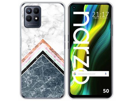Funda para Realme Narzo 50 TUMUNDOSMARTPHONE Dibujos Mármol 05 Multicolor