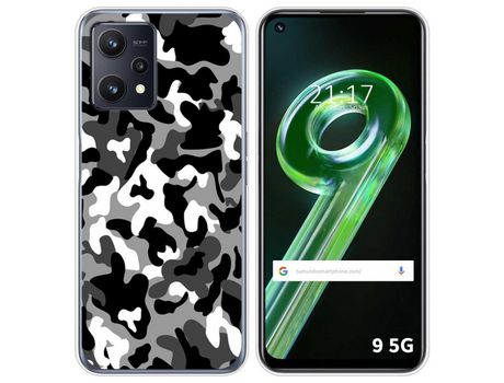 Funda para Realme 9 5G TUMUNDOSMARTPHONE Dibujos Snow Camuflaje Multicolor