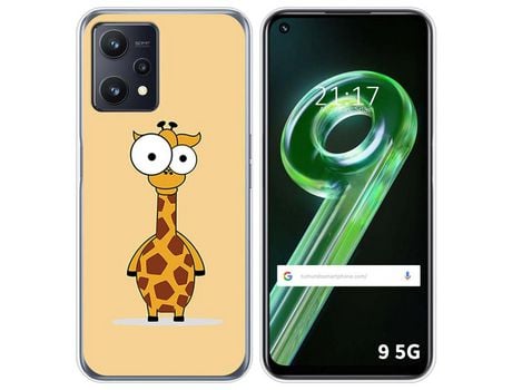 Funda para Realme 9 5G TUMUNDOSMARTPHONE Dibujos Jirafa Multicolor