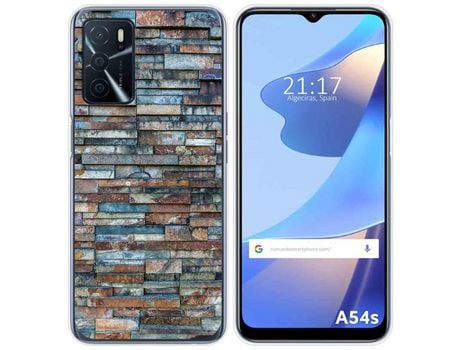 Funda para Oppo A54s TUMUNDOSMARTPHONE Dibujos Ladrillo 05 Multicolor
