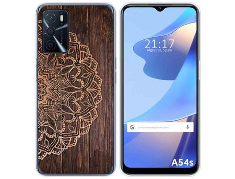 Funda para Oppo A54s TUMUNDOSMARTPHONE Dibujos Madera 06 Multicolor