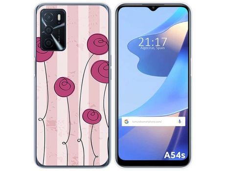 Funda para Oppo A54s TUMUNDOSMARTPHONE Dibujos Flores Vintage Multicolor