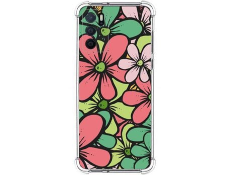 Funda para Oppo A54s TUMUNDOSMARTPHONE Dibujos Antigolpes Flores 02 Multicolor