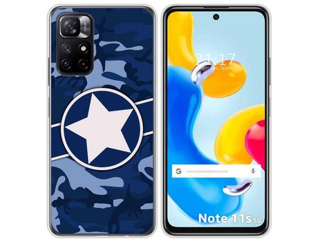 Funda para Xiaomi Redmi Note 11s 5G TUMUNDOSMARTPHONE Dibujos Camuflaje 03 Multicolor