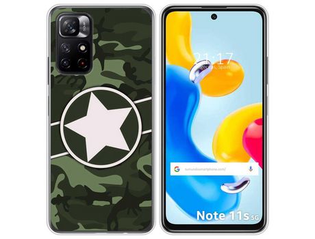 Funda para Xiaomi Redmi Note 11s 5G TUMUNDOSMARTPHONE Dibujos Camuflaje 01 Multicolor