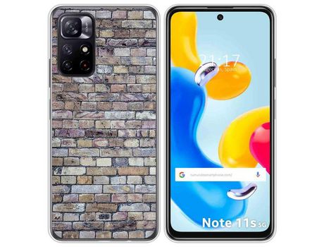 Funda para Xiaomi Redmi Note 11s 5G TUMUNDOSMARTPHONE Dibujos Ladrillo 02 Multicolor