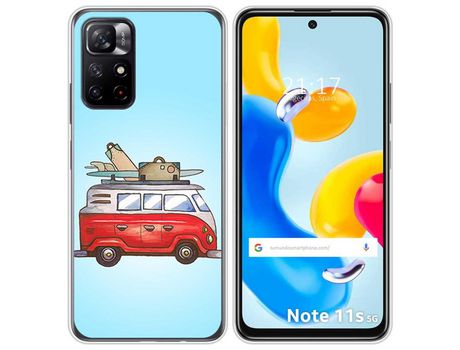 Funda para Xiaomi Redmi Note 11s 5G TUMUNDOSMARTPHONE Dibujos Furgoneta Multicolor
