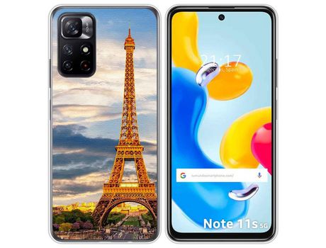Funda para Xiaomi Redmi Note 11s 5G TUMUNDOSMARTPHONE Dibujos Paris Multicolor