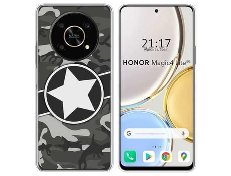 Funda para Huawei Honor Magic 4 Lite TUMUNDOSMARTPHONE Dibujos Camuflaje 02 Multicolor