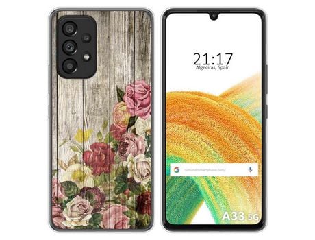 Funda para Samsung Galaxy A33 5G TUMUNDOSMARTPHONE Dibujos Madera 08 Multicolor