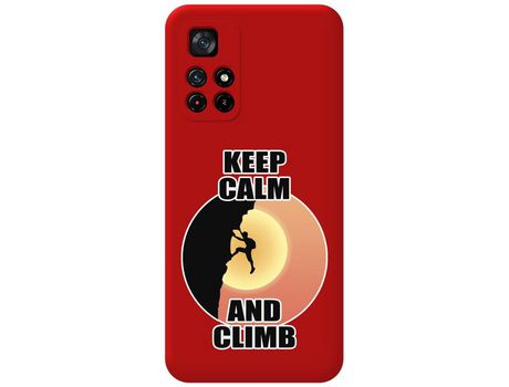 Funda para Xiaomi Redmi Note 11s 5G TUMUNDOSMARTPHONE Silicona Líquida Dibujos Hombre Escalada Rojo
