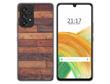 Funda para Samsung Galaxy A33 5G TUMUNDOSMARTPHONE Dibujos Madera 03 Multicolor