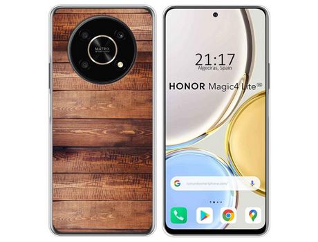 Funda para Huawei Honor Magic 4 Lite TUMUNDOSMARTPHONE Dibujos Madera 02 Multicolor