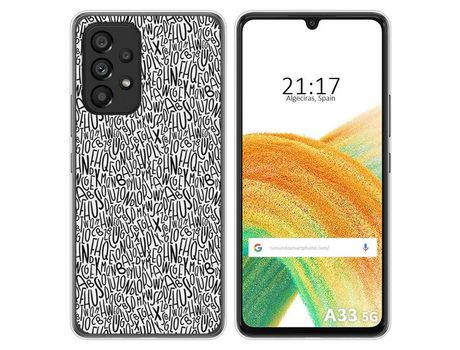 Funda para Samsung Galaxy A33 5G TUMUNDOSMARTPHONE Dibujos Letras Multicolor