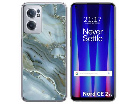 Funda para Oneplus Nord CE 2 5G TUMUNDOSMARTPHONE Dibujos Mármol 09 Multicolor