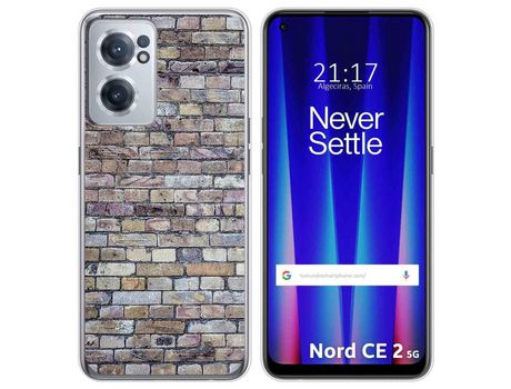 Funda para Oneplus Nord CE 2 5G TUMUNDOSMARTPHONE Dibujos Ladrillo 02 Multicolor
