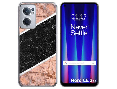 Funda para Oneplus Nord CE 2 5G TUMUNDOSMARTPHONE Dibujos Mármol 07 Multicolor