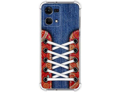 Funda para Oppo Reno 7 4G TUMUNDOSMARTPHONE Dibujos Antigolpes Zapatillas 11 Multicolor