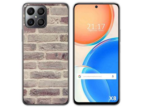 Funda para Huawei Honor X8 TUMUNDOSMARTPHONE Dibujos Ladrillo 01 Multicolor