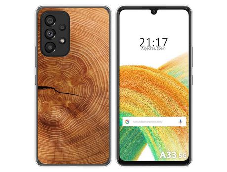 Funda para Samsung Galaxy A33 5G TUMUNDOSMARTPHONE Dibujos Madera 04 Multicolor