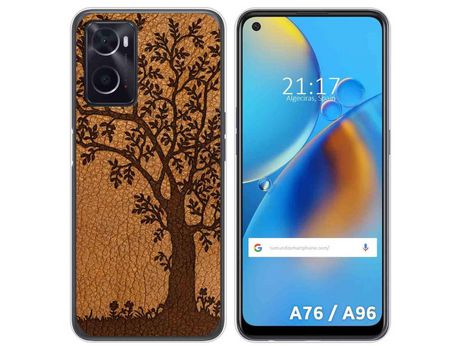 Funda para Oppo A76 / A96 TUMUNDOSMARTPHONE Dibujos Cuero 03 Multicolor