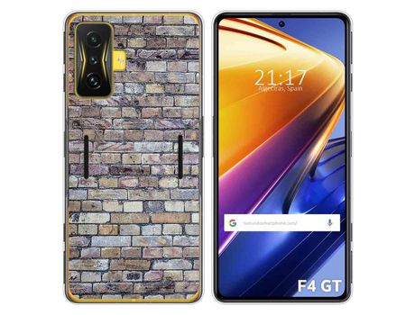 Funda para Xiaomi Poco F4 GT 5G TUMUNDOSMARTPHONE Dibujos Ladrillo 02 Multicolor