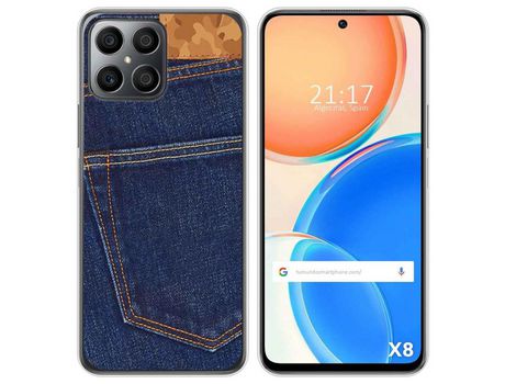 Funda para Huawei Honor X8 TUMUNDOSMARTPHONE Dibujos Vaquero Multicolor