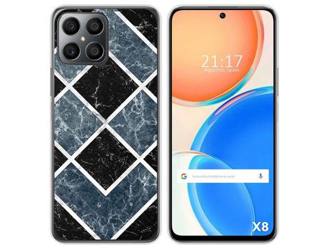 Funda para Huawei Honor X8 TUMUNDOSMARTPHONE Dibujos Mármol 06 Multicolor