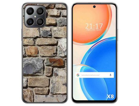 Funda para Huawei Honor X8 TUMUNDOSMARTPHONE Dibujos Ladrillo 03 Multicolor