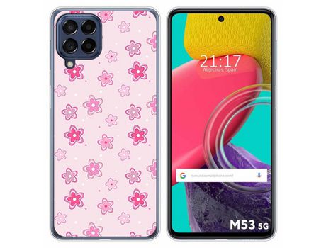 Funda para Samsung Galaxy M53 5G TUMUNDOSMARTPHONE Dibujos Flores Multicolor