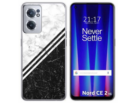 Funda para Oneplus Nord CE 2 5G TUMUNDOSMARTPHONE Dibujos Mármol 01 Multicolor
