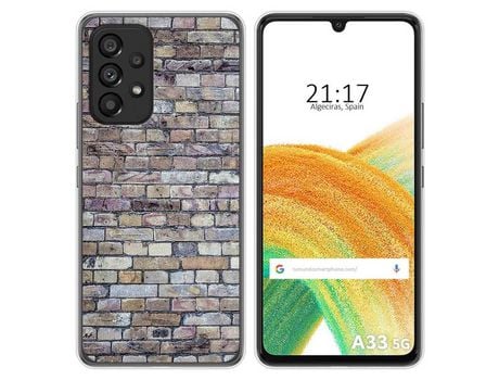 Funda para Samsung Galaxy A33 5G TUMUNDOSMARTPHONE Dibujos Ladrillo 02 Multicolor