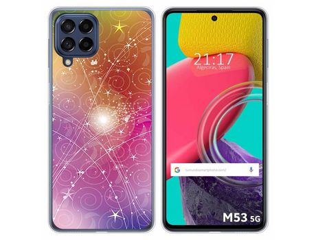 Funda para Samsung Galaxy M53 5G TUMUNDOSMARTPHONE Dibujos Abstracto Multicolor