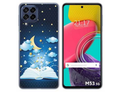 Funda para Samsung Galaxy M53 5G TUMUNDOSMARTPHONE Dibujos Libro Cuentos Multicolor