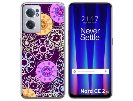 Funda para Oneplus Nord CE 2 5G TUMUNDOSMARTPHONE Dibujos Radial Multicolor