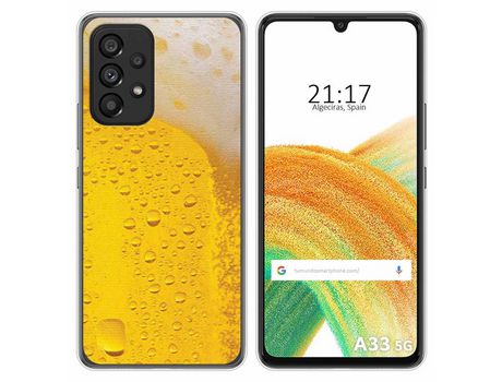 Funda para Samsung Galaxy A33 5G TUMUNDOSMARTPHONE Dibujos Cerveza Multicolor