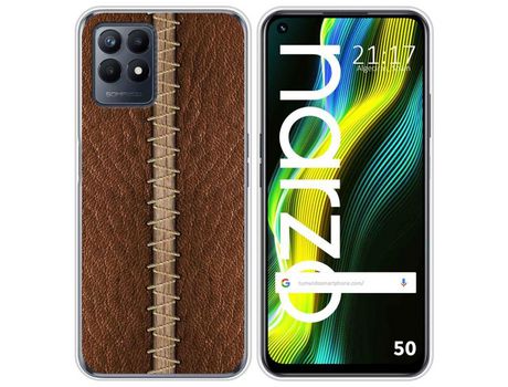 Funda para Realme Narzo 50 TUMUNDOSMARTPHONE Dibujos Cuero 01 Multicolor