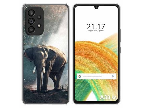 Funda para Samsung Galaxy A33 5G TUMUNDOSMARTPHONE Dibujos Elefante Multicolor