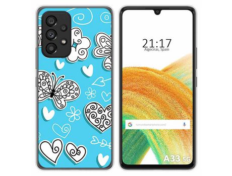 Funda para Samsung Galaxy A33 5G TUMUNDOSMARTPHONE Dibujos Mariposas Multicolor