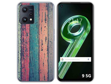 Funda para Realme 9 5G TUMUNDOSMARTPHONE Dibujos Madera 10 Multicolor
