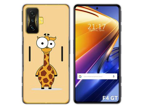 Funda para Xiaomi Poco F4 GT 5G TUMUNDOSMARTPHONE Dibujos Jirafa Multicolor
