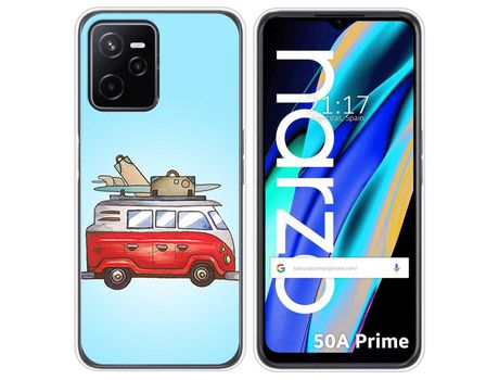 Funda para Realme Narzo 50A Prime TUMUNDOSMARTPHONE Dibujos Furgoneta Multicolor