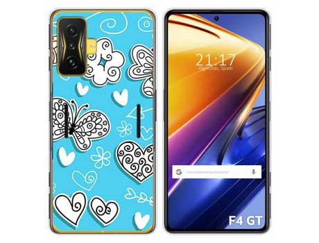 Funda para Xiaomi Poco F4 GT 5G TUMUNDOSMARTPHONE Dibujos Mariposas Multicolor