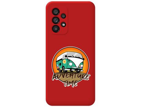 Funda para Samsung Galaxy A33 5G TUMUNDOSMARTPHONE Silicona Líquida Dibujos Adventure Time Rojo