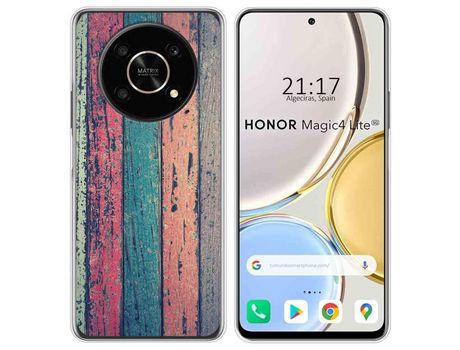 Funda para Huawei Honor Magic 4 Lite TUMUNDOSMARTPHONE Dibujos Madera 10 Multicolor