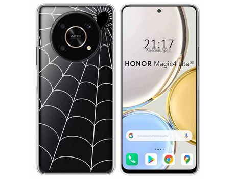 Funda para Huawei Honor Magic 4 Lite TUMUNDOSMARTPHONE Dibujos Transparente Araña Multicolor