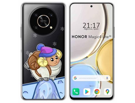 Funda para Huawei Honor Magic 4 Lite TUMUNDOSMARTPHONE Dibujos Transparente Cabra Multicolor